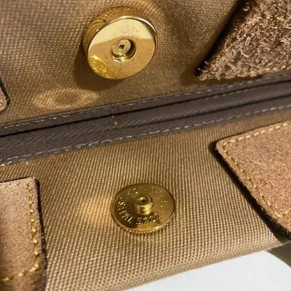 Dooney & Bourke beige brown canvas leather bag